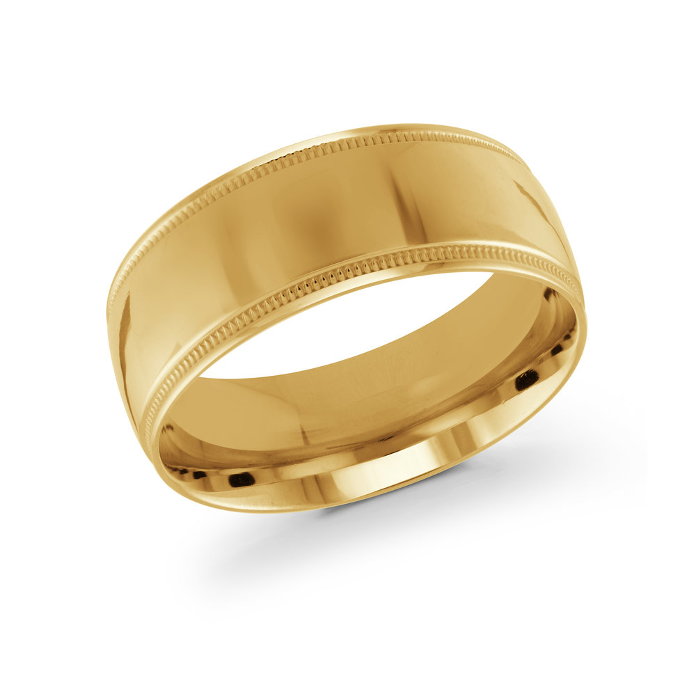 Yellow Gold Men's Ring Size 9mm (J-209-09YG)